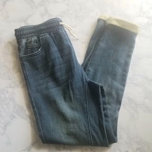Boys' Distressed Jean Joggers - NWT